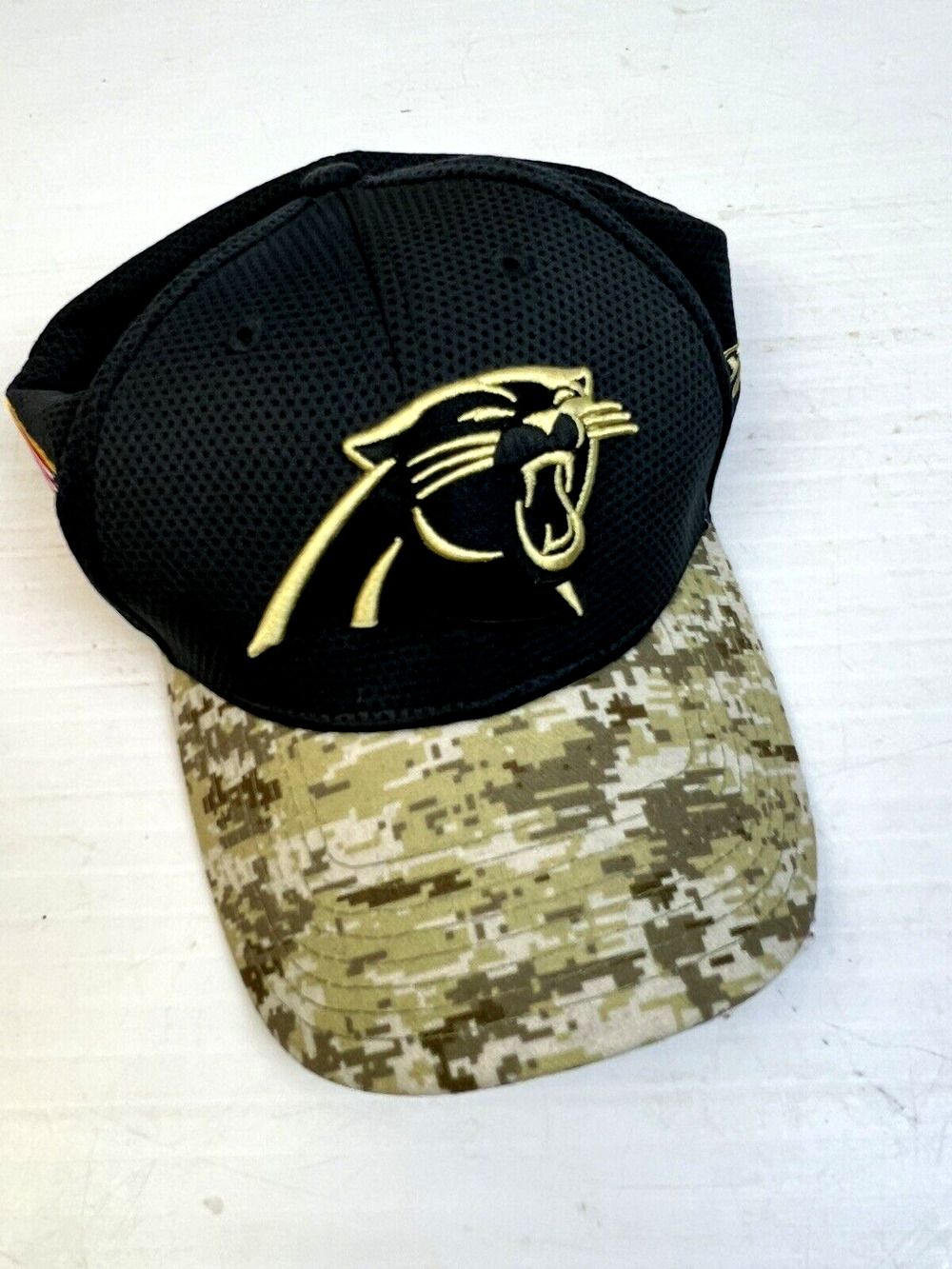 Carolna Panthers NFL Camoflag Cap New Era Men Sm-Med American Flag Stretch Hat